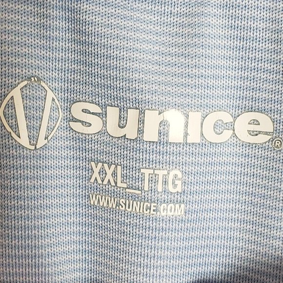 SUNICE MEN'S SHORT SLEEVE GOLF SHIRT SIZE XXL TTG SPORTS BLUE SPORTS WEAR MAN'S - Picture 4 of 16
